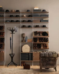 String Furniture String golvgavel, 200 x 30 cm, 1-pack, vit