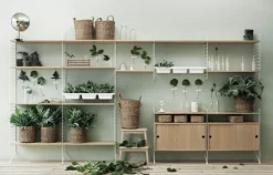 String Furniture String golvgavel, 200 x 30 cm, 1-pack, vit