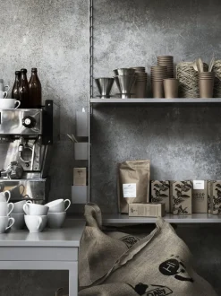 String Furniture String hylla 58 x 30 cm, 3-pack, grå