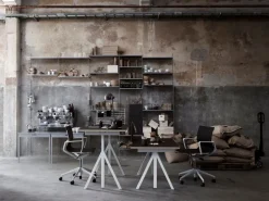 String Furniture String hylla 58 x 30 cm, 3-pack, grå