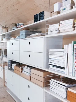 String Furniture String hylla, 78 x 30 cm, 3-pack, vit