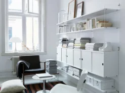 String Furniture String hylla, 78 x 30 cm, 3-pack, vit