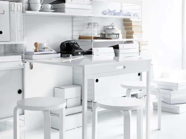 String Furniture String hylla, 78 x 30 cm, 3-pack, vit