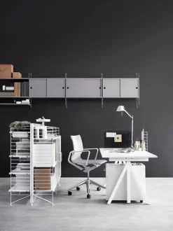 String Furniture String hylla, 78 x 30 cm, 3-pack, vit