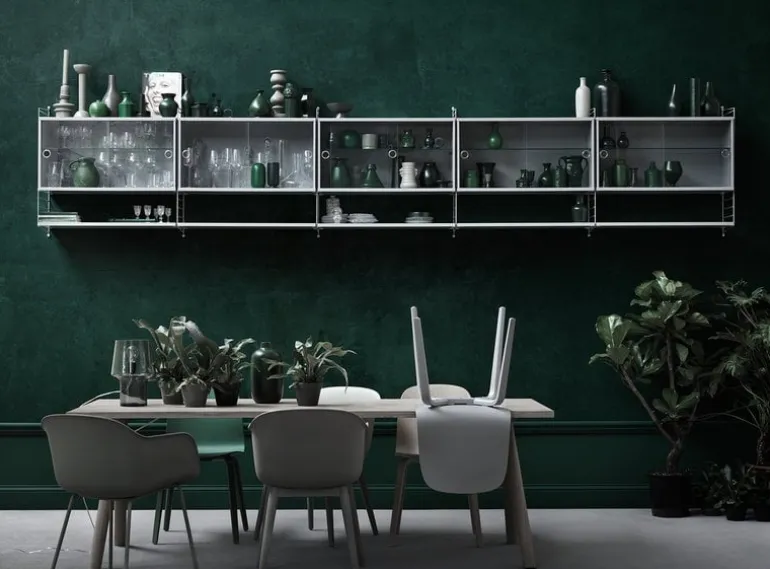 String Furniture String hylla, 78 x 30 cm, 3-pack, vit