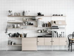 String Furniture String hylla 78 x 30 cm, 3-pack, ask