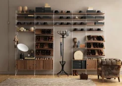 String Furniture String hylla 58 x 30 cm, 3-pack, valnöt