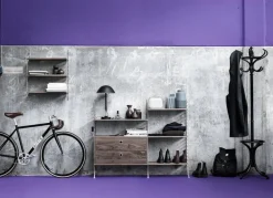 String Furniture String hylla 58 x 30 cm, 3-pack, valnöt