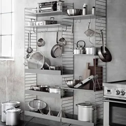 String Furniture String krokar för metallhylla, 5-pack, vit