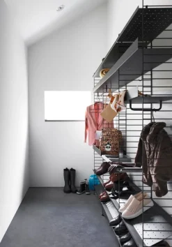 String Furniture String krokar för metallhylla, 5-pack, svart