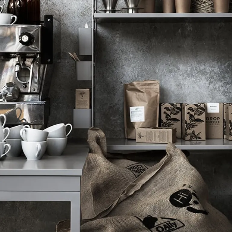 String Furniture String klaffbord, grå