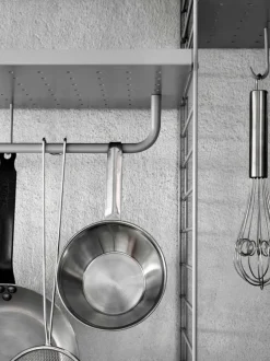 String Furniture String krokar för metallhylla, 5-pack, grå