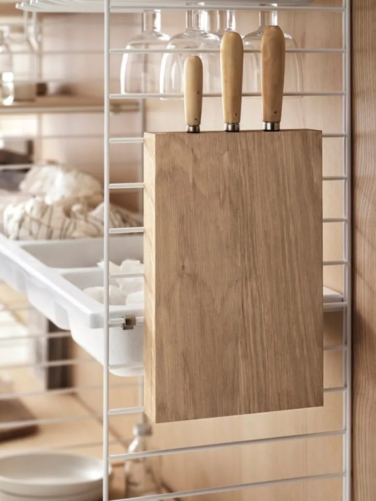 String Furniture String knivställ, ek