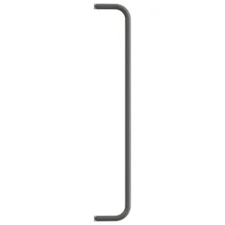 String Furniture String metallstång, 53 cm, mörkgrå