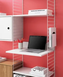 String Furniture String Media hylla, vit