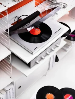 String Furniture String Media hylla, vit