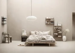 String Furniture String Pocket hylla, valnöt - svart