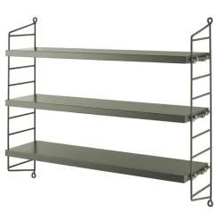 String Furniture String Pocket hylla, sage