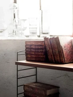 String Furniture String sidopaneler 75 x 20 cm, 1-pack, svart