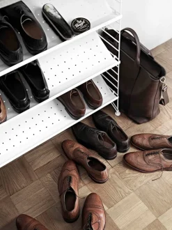 String Furniture String skohylla, 78 x 30 cm, vit