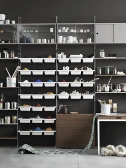 String Furniture String skålhylla, vit