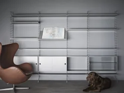 String Furniture String skåp, 78 x 30 cm, grå