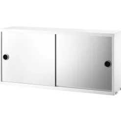 String Furniture String spegelskåp, vit