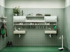 String Furniture String spegelskåp, vit