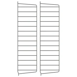String Furniture String sidopanel 75 x 20 cm, 2-pack, mörkgrå