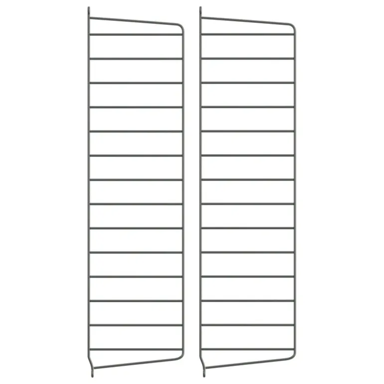 String Furniture String sidopanel 75 x 20 cm, 2-pack, mörkgrå
