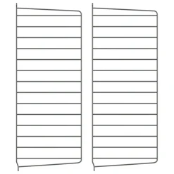 String Furniture String sidopanel 75 x 30 cm, 2-pack, mörkgrå