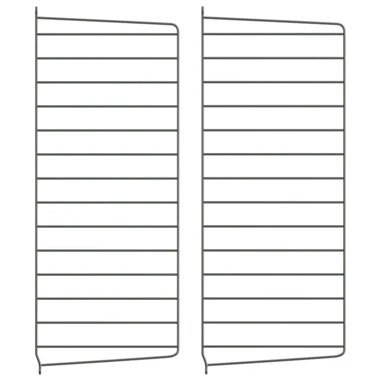 String Furniture String sidopanel 75 x 30 cm, 2-pack, mörkgrå