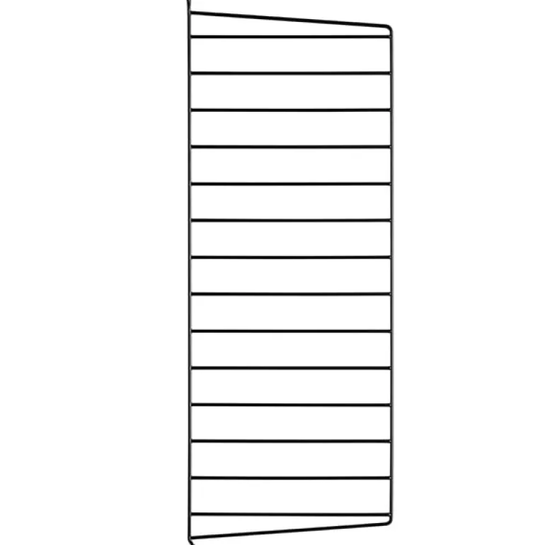String Furniture String sidopanel 75 x 30 cm, 1-pack, svart