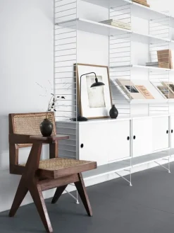 String Furniture String skåp, 78 x 20 cm, vit