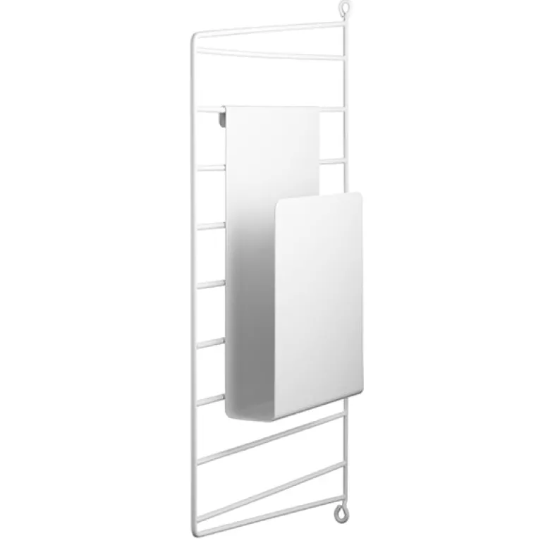 String Furniture String tidningsställ, vit