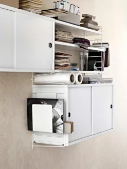 String Furniture String tidningsställ, vit