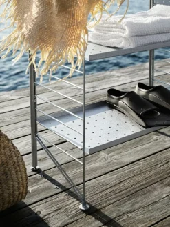 String Furniture String utomhus golvgavel 85 x 30 cm, 2-pack, galvaniserad