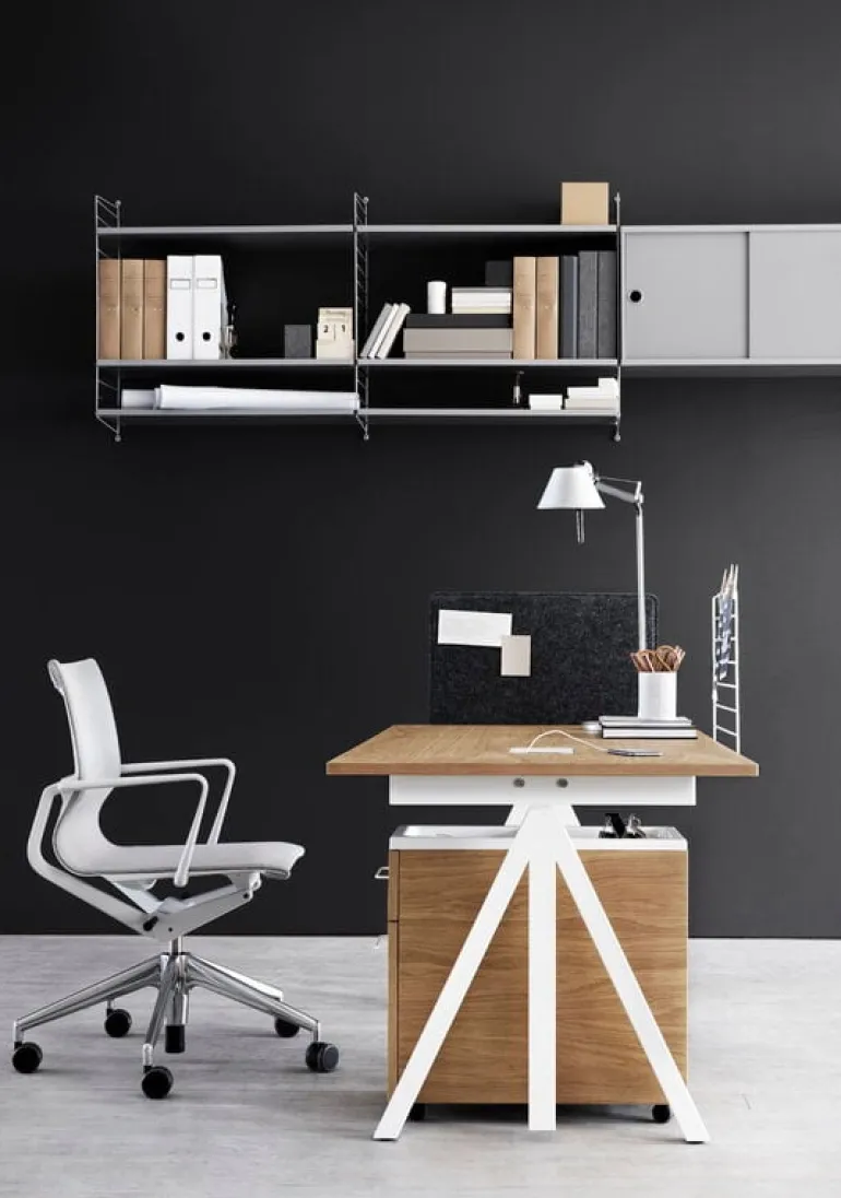 String Furniture String väggavel 75 x 30 cm, 1-pack, grå