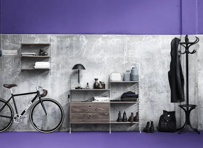 String Furniture String väggavel 75 x 30 cm, 1-pack, grå