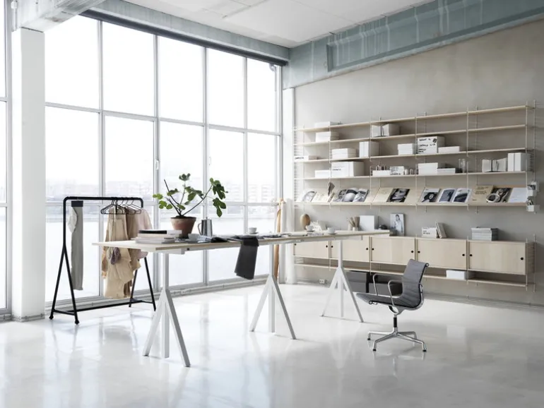 String Furniture String väggavel, 75 x 30 cm, 1-pack, vit