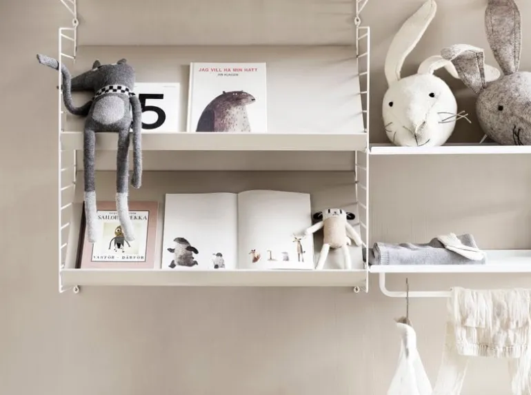 String Furniture String väggavel, 75 x 30 cm, 1-pack, vit