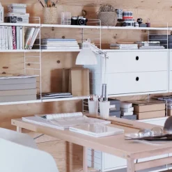 String Furniture String väggavel, 75 x 30 cm, 1-pack, vit