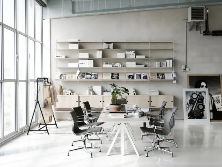 String Furniture String väggavel, 75 x 30 cm, 1-pack, vit