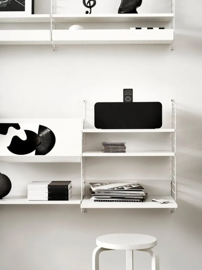 String Furniture String väggavel, 75 x 30 cm, 1-pack, vit