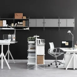 String Furniture String Works höj- och sänkbart skrivbord, 180 cm, ek