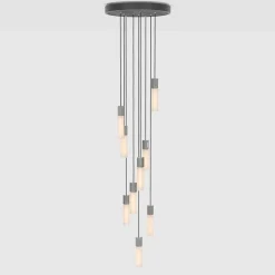 Tala Basalt Nine pendel, rostfritt stål