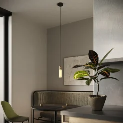 Tala Basalt Single pendel, mässing