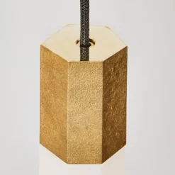 Tala Basalt Single pendel, mässing