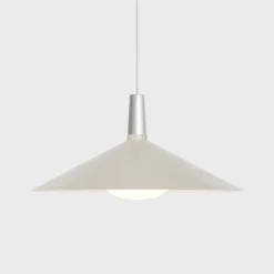 Tala Bower, pendellampa C600, med Oval II-lampa, vit