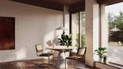 Tala Bower, pendellampa C600, med Oval II-lampa, vit